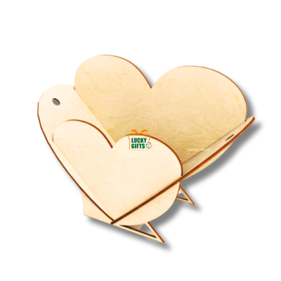 Giỏ gỗ đựng trái cây, cắm hoa làm quà tặng Lucky GH05