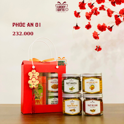 Hộp quà tết giá rẻ 2026 -quà tết hộp giấy xinh xắn - Phúc An 1