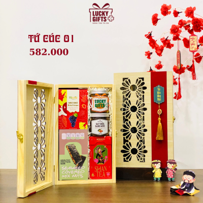 Hộp Quà tết doanh nghiệp tại hcm- Tứ cúc 01
