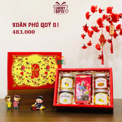 Hộp qua tết giá tốt dành cho doanh nghiệp- Xuân Phú Quý 1