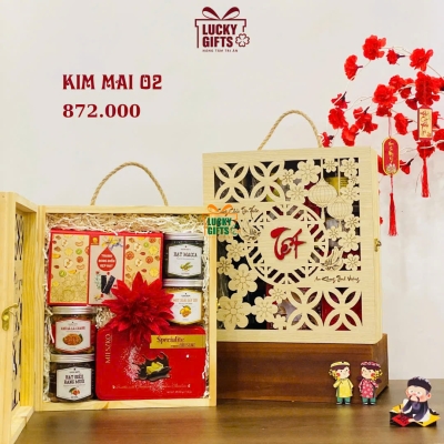 Hộp Quà tết doanh nghiệp cao cấp 2026- Kim Mai 02